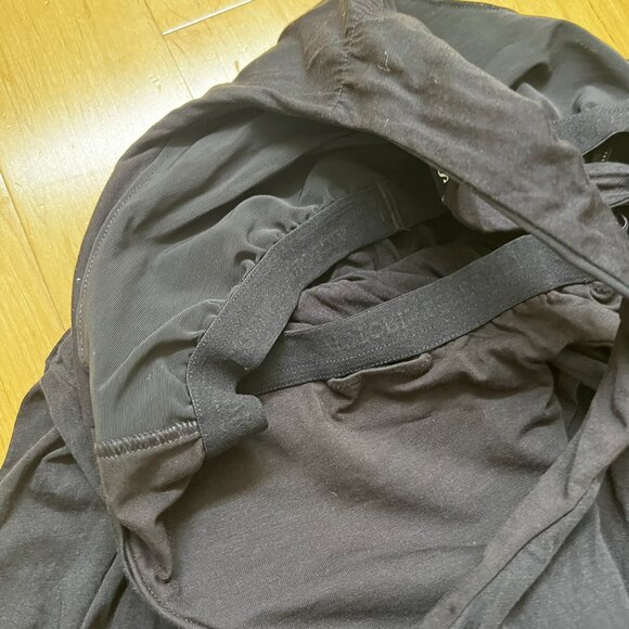 VS Fashions Best Kept Secret Bra Tops Black Sleeveless Racerback V Neck Tank Top - Picture 3 of 4